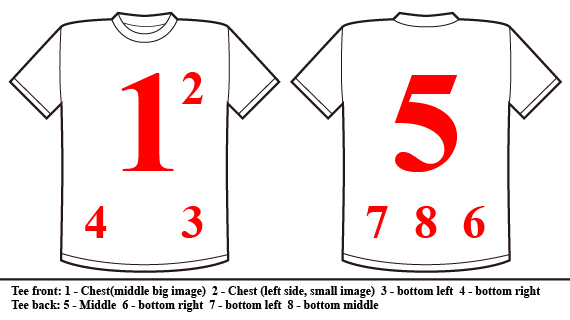 t-shirt print positions